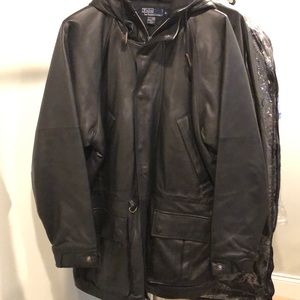 Men’s leather Polo by Ralph Lauren